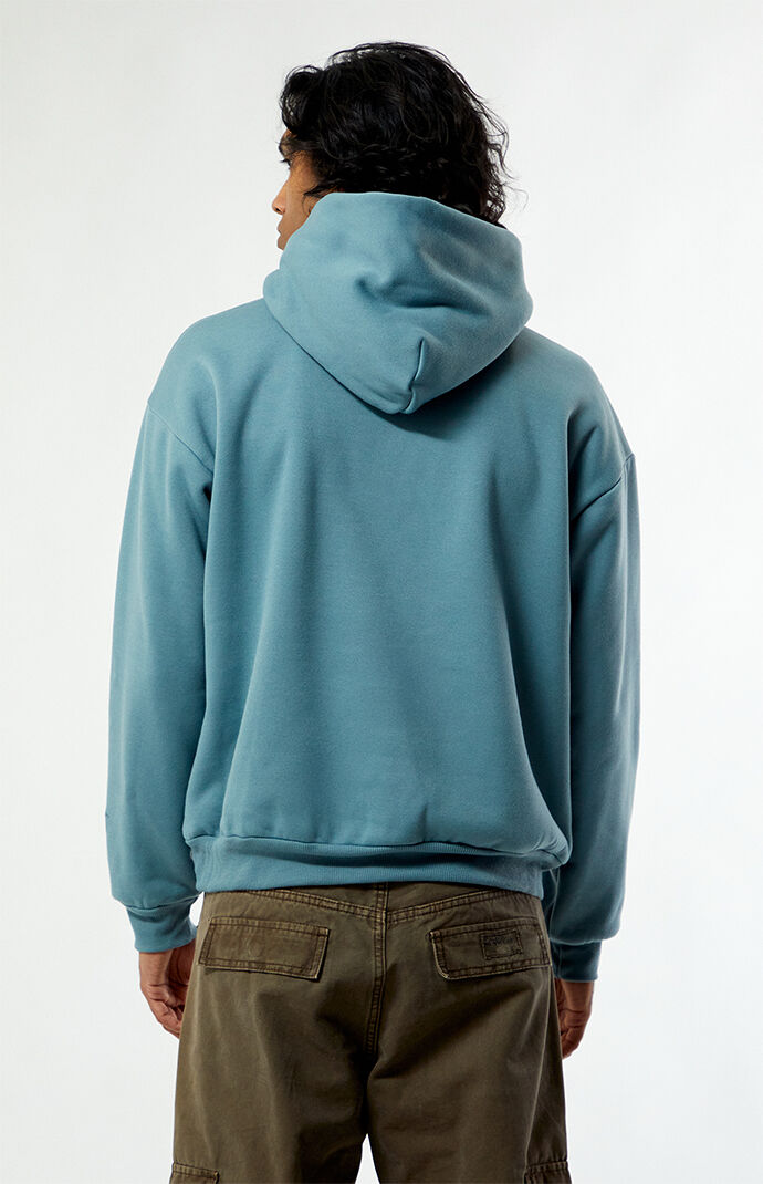 Pacsun Blue Solid Pullover Hoodie