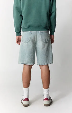 Parker Baggy Jean Shorts Light Blue Tint image number 4