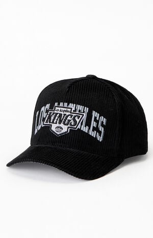 NHL LA Kings Corduroy Arch Stamp Pro Snapback Hat image number 4