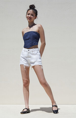 Aria Embroidered Strapless Corset image number 2