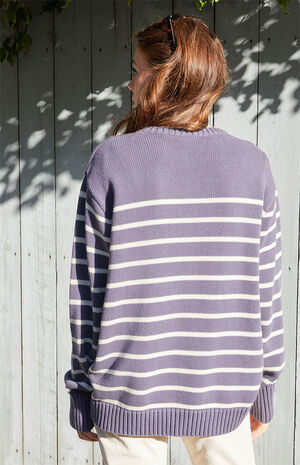 Blue & White Brianna Sweater image number 4