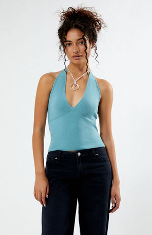 Selene Knit Halter Top image number 2