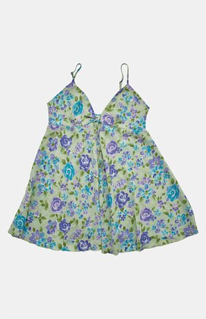 2000s Floral Slip Tank V-Neck Top image number 1