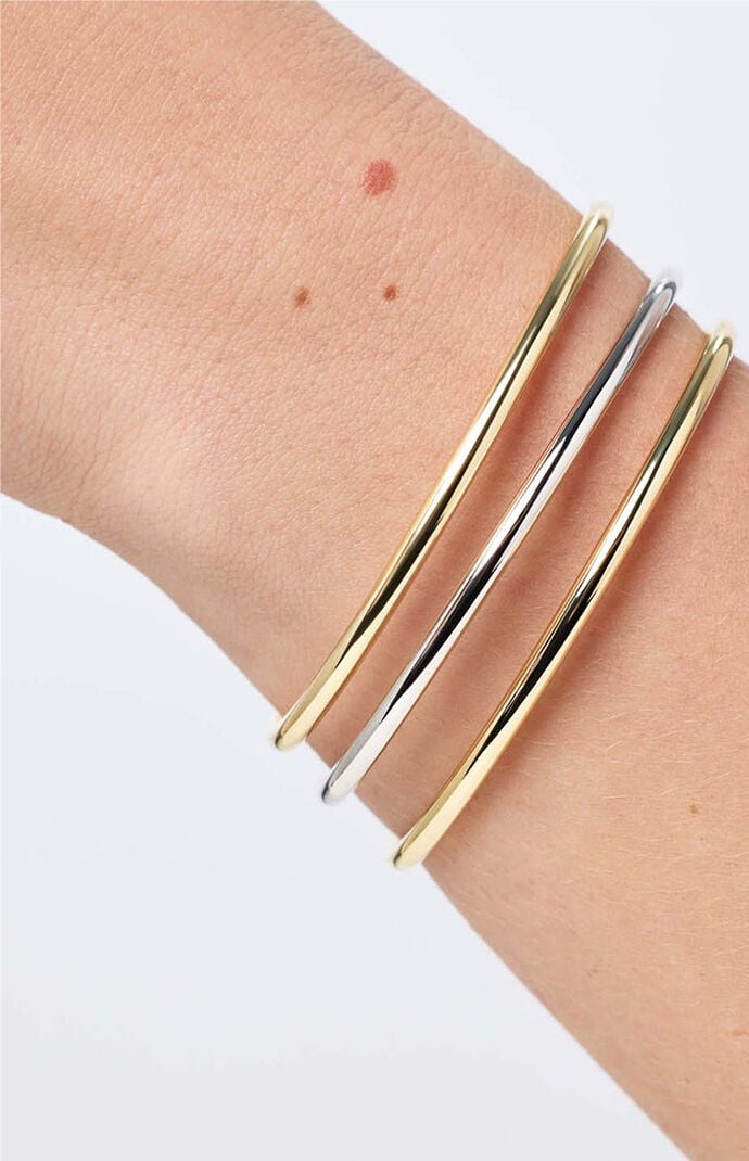 Ana Luisa Carter 3mm Gold Bangle Bracelet