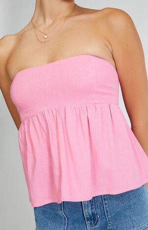 Strapless Tie Back Tube Top image number 2