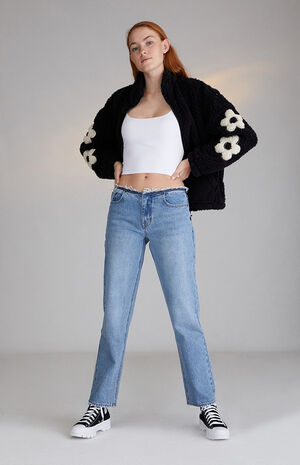 Eco Light Blue Low Rise Jeans image number 6