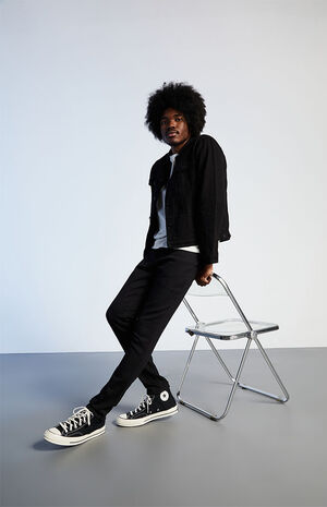 Stacked Skinny Black Comfort Stretch Jeans image number 1