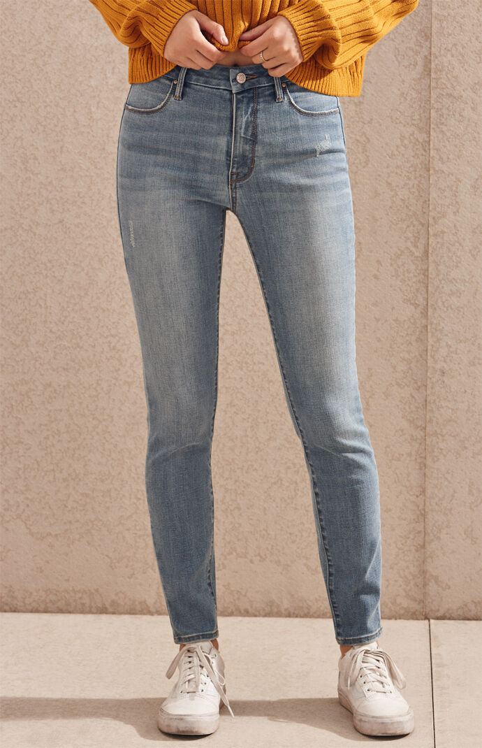 Pacsun Cher Blue Push Up Jeggings Pacsun