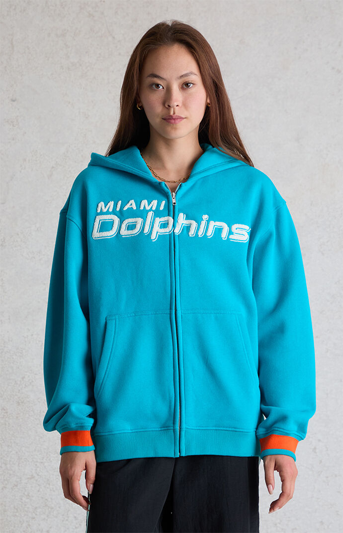 WILD COLLECTIVE x NFL Miami Dolphins Zip Up Hoodie