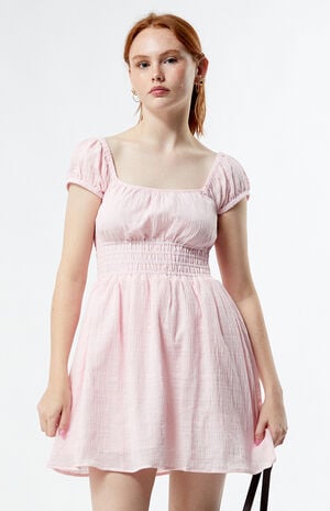 Washed Out Cap Sleeve Mini Dress image number 1