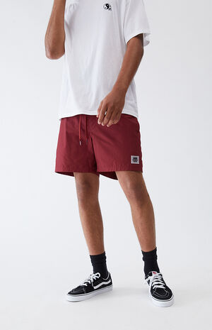Maroon Primary Volley Shorts Maroon Primary Volley Shorts image number null