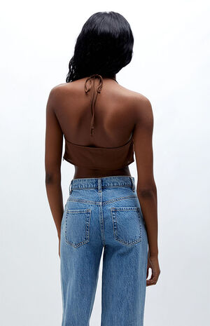 Cowl Neck Halter Tank Top image number 4