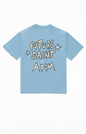 x Future Saint Blue Graphic T-Shirt image number 2