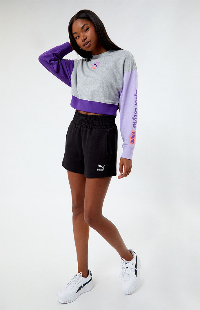 Purple puma sweatshirt deals
