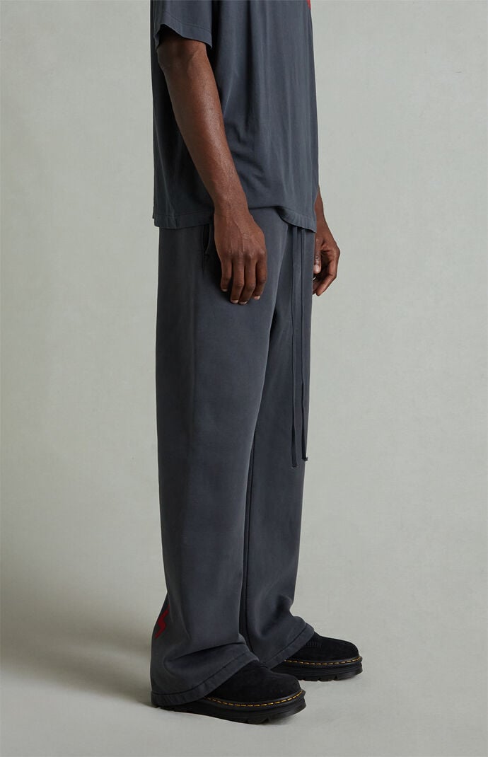 Fear of God ESSENTIALS Iron Gray Fleece Flare Sweatpants