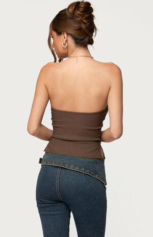 Sade Strapless Side Slit Top image number 3