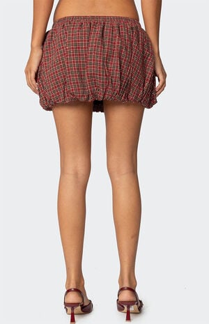 Marlene Plaid Bubble Mini Skirt Marlene Plaid Bubble Mini Skirt image number 5