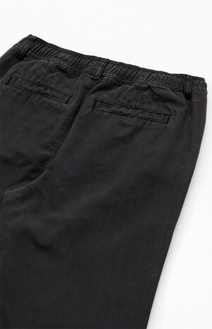 Black Sylas Drawstring Trousers image number 3
