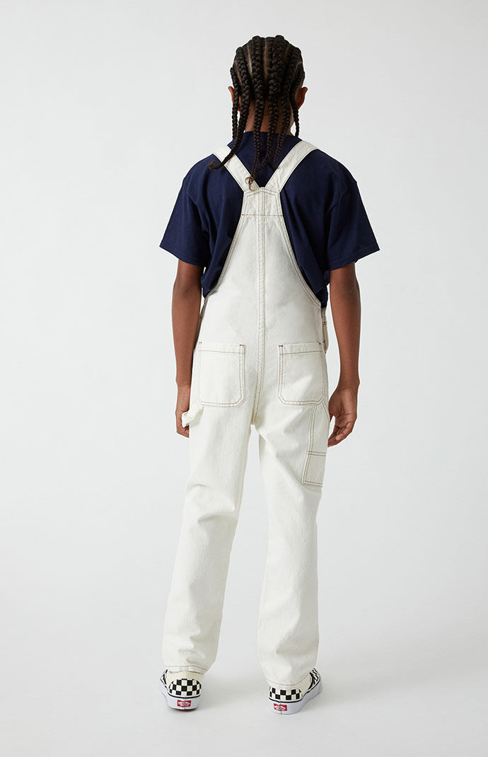 PacSun Kids Off White Breezeway Overalls PacSun