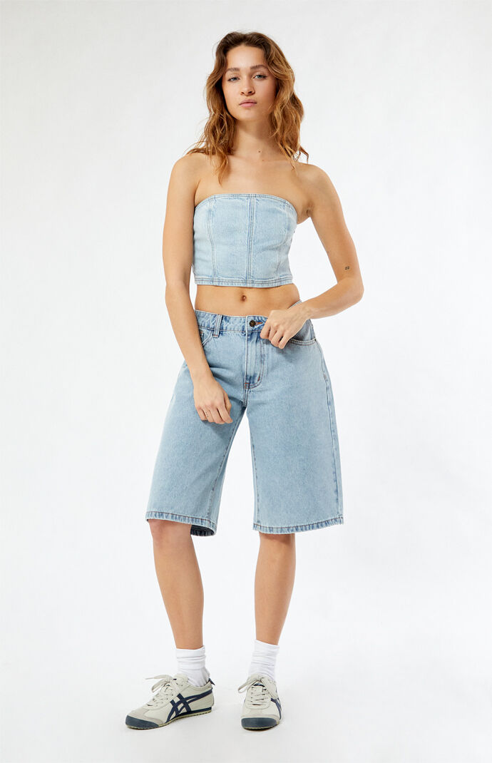Pacsun Briella Denim Tube Top | Pacsun