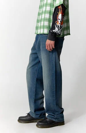 Dylan Baggy Jeans Dark Indigo Wash image number 3