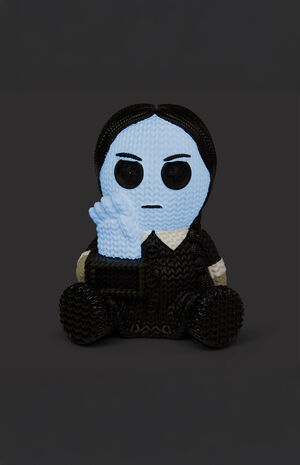 The Addams Family Wednesday Addams With Thing Glow In The Dark 101 Knit Series Vinyl Figure image number 5