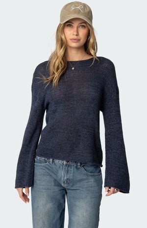 Drop Shoulder Light Knit Sweater image number 1