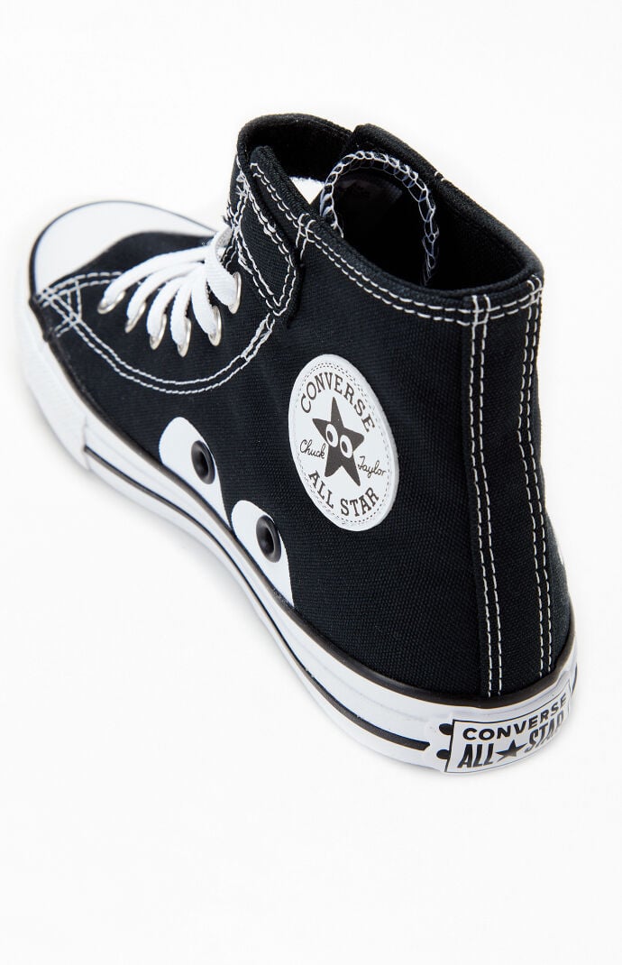 Converse with eyes on them hot sale