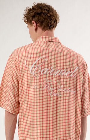 Carmel Plaid Short Sleeve Button Down Shirt image number 2