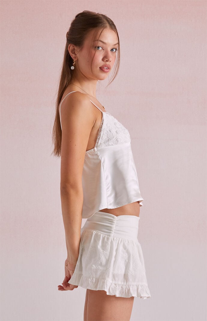 Beverly and Beck Arabella Satin Tie Back Tank Top | Pacsun