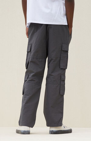 Black Baggy Cargo Pants image number 4