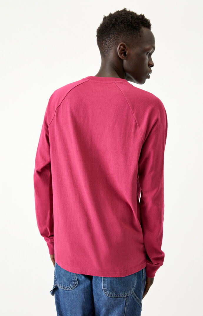 Zip Pocket Raglan Long Sleeve T-Shirt