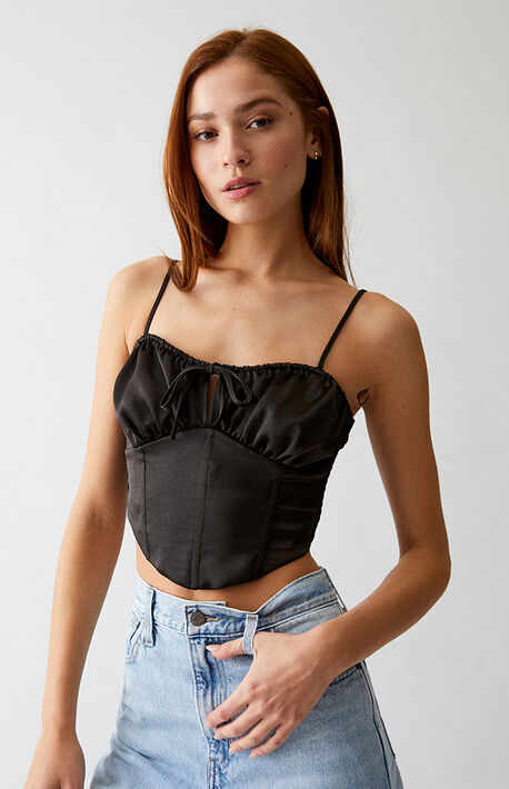 Satin Corset Top