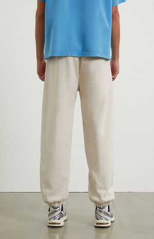 Oatmeal Fleece Jogger Sweatpants image number 5