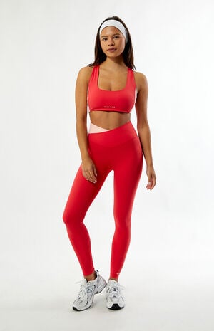 Active Red Wander Full Length Leggings image number 1