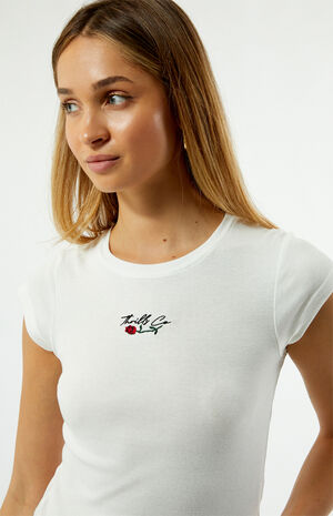 Signature Rose Embroidered T-Shirt image number 2