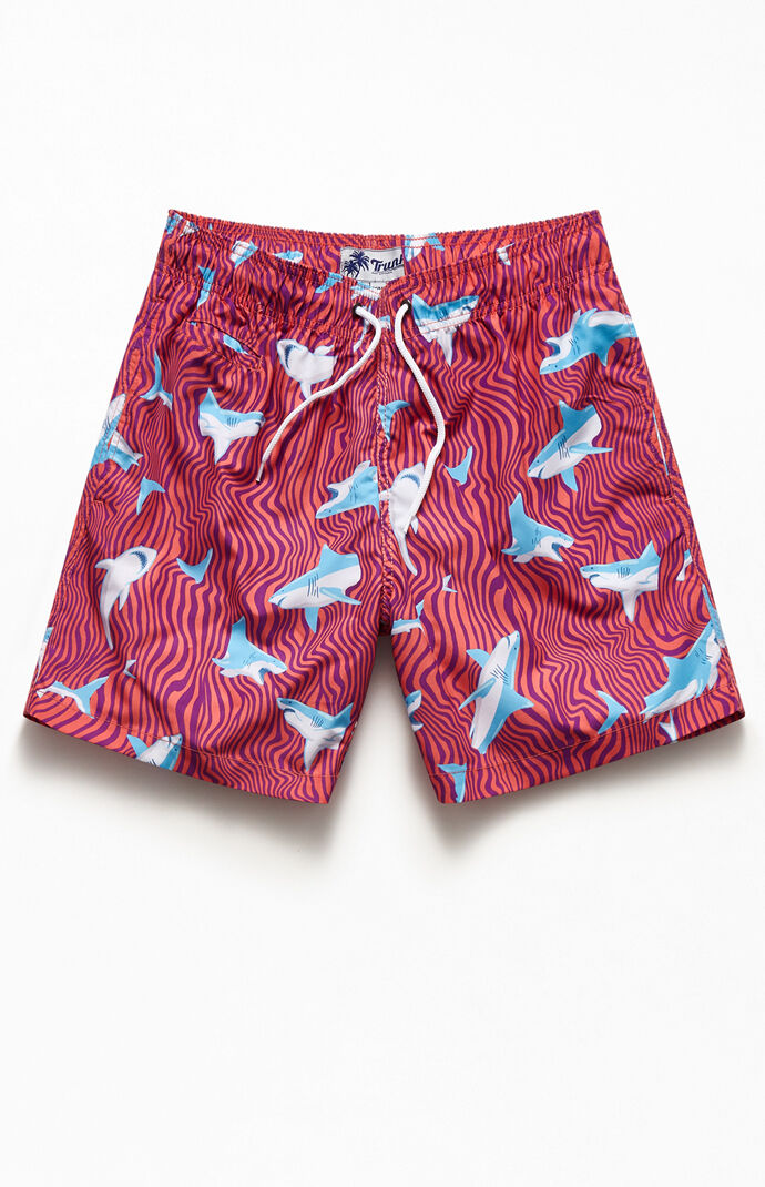 Wavy Sharks 17" Swim Trunks