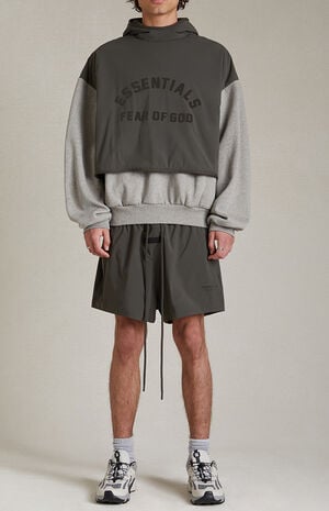 Nylon Fleece Hooded Sweatshirt image number 6