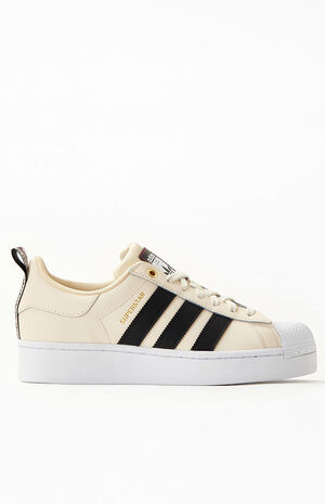Adidas superstar bold beige clearance