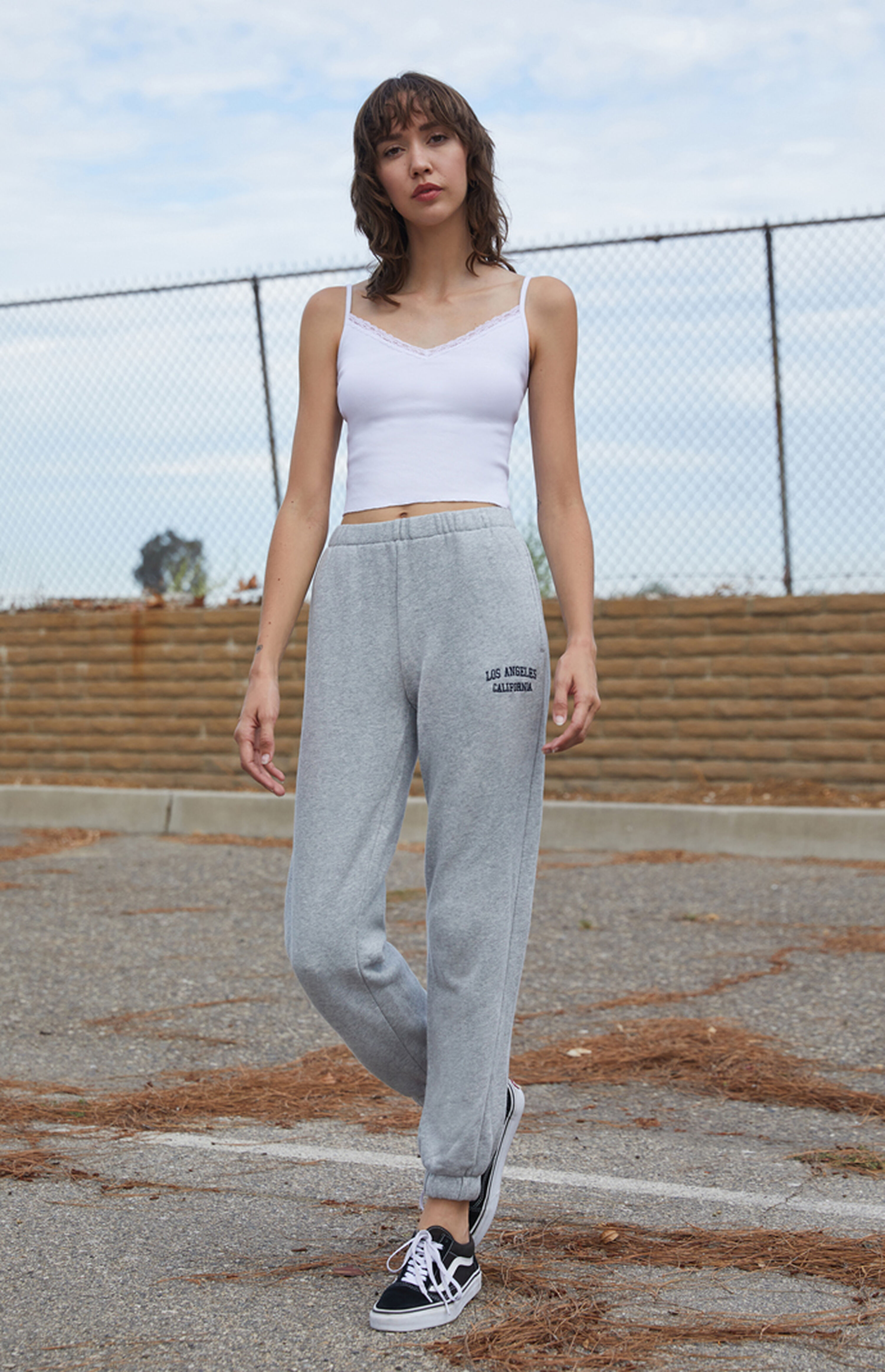 John Galt White Nicolette Lace Tank Top PacSun