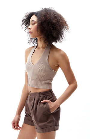 Pleated Trouser Shorts image number 3