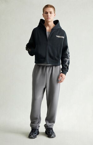 Dark Gray Straight Leg Sweatpants image number 1