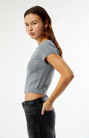 Liliana Button Up Sweater Vest image number 4