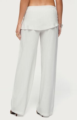 Suki Sarong Belt Linen Look Pants image number 3