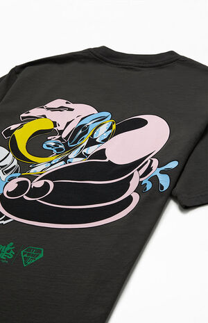 x Carl Jones Washed Black Graphic T-Shirt image number 4