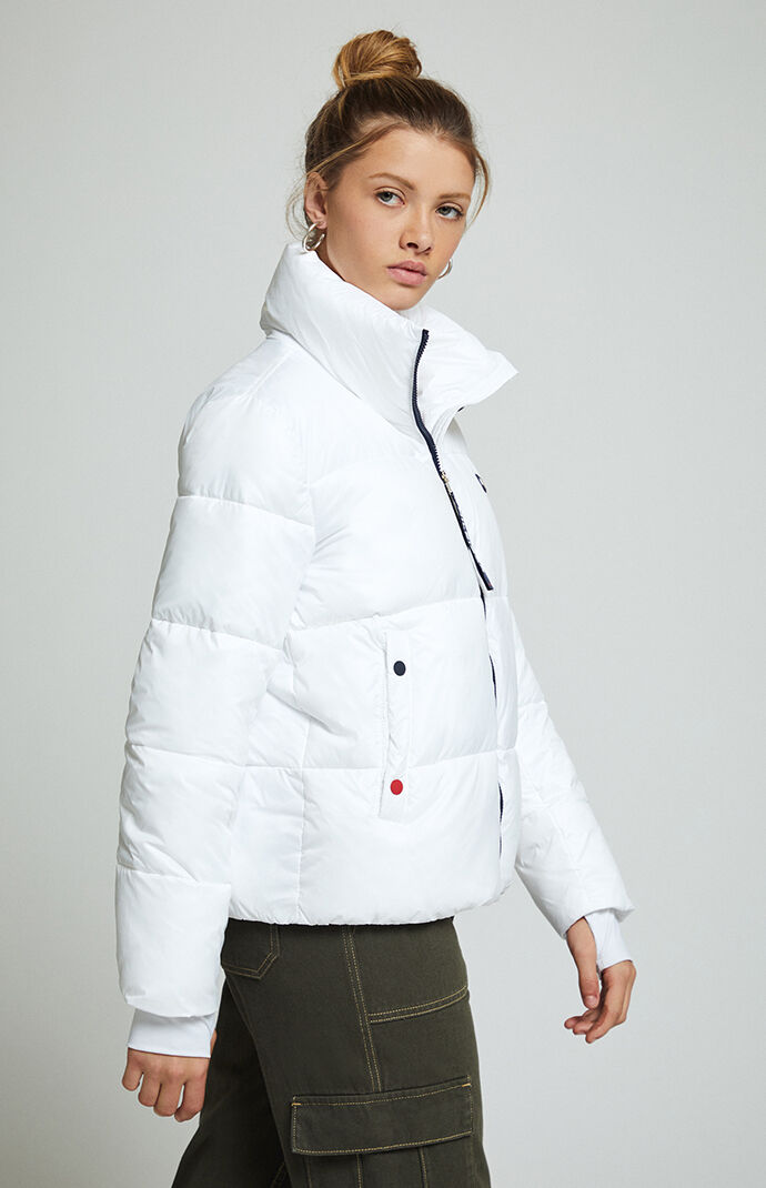 cropped puffer jacket tommy hilfiger