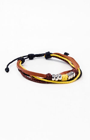 Leather Beaded Bracelet image number 2
