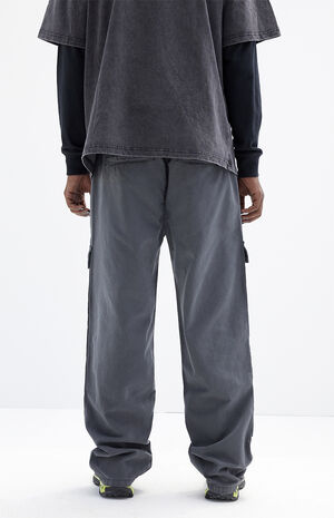 Dark Gray Baggy Ripstop Cargo Pants image number 5