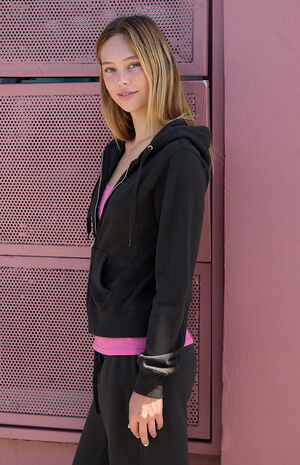 Black Full Zip Hoodie image number 3