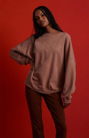 By PacSun Bunny Crystal Crew Neck Sweatshirt image number 1